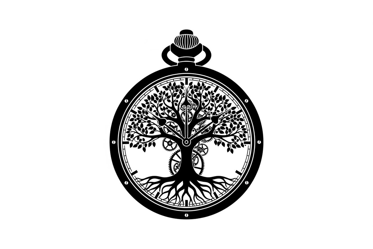 Steampunk Tree of Life Symbol Bundle, an Illustration by yasushie (Photo 2 of 31)