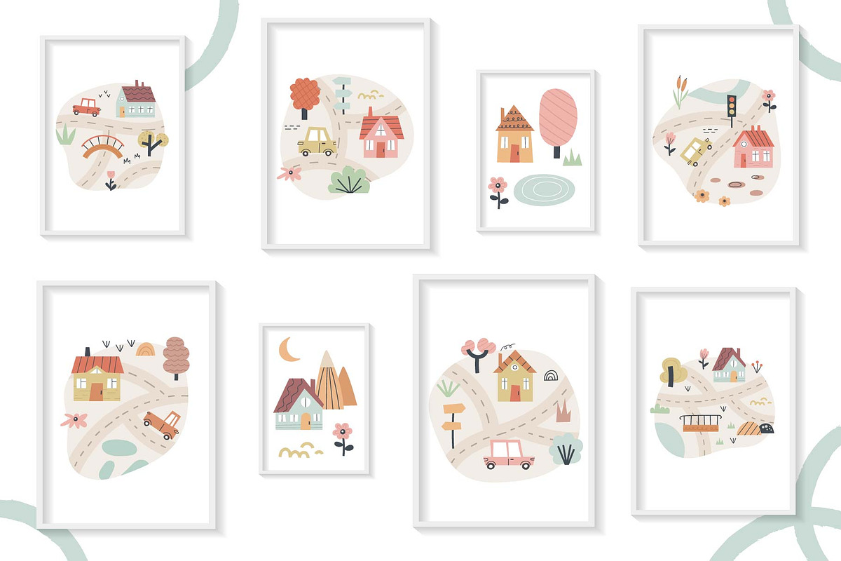 City map creator - 130+ elements, an Illustration by Moonberry_Studio (Photo 12 of 15)