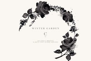 Winter Garden Clip Art