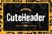 Cute Header Display Font, a Script Font by ContestDesign (Thumbnail 1 of 5)