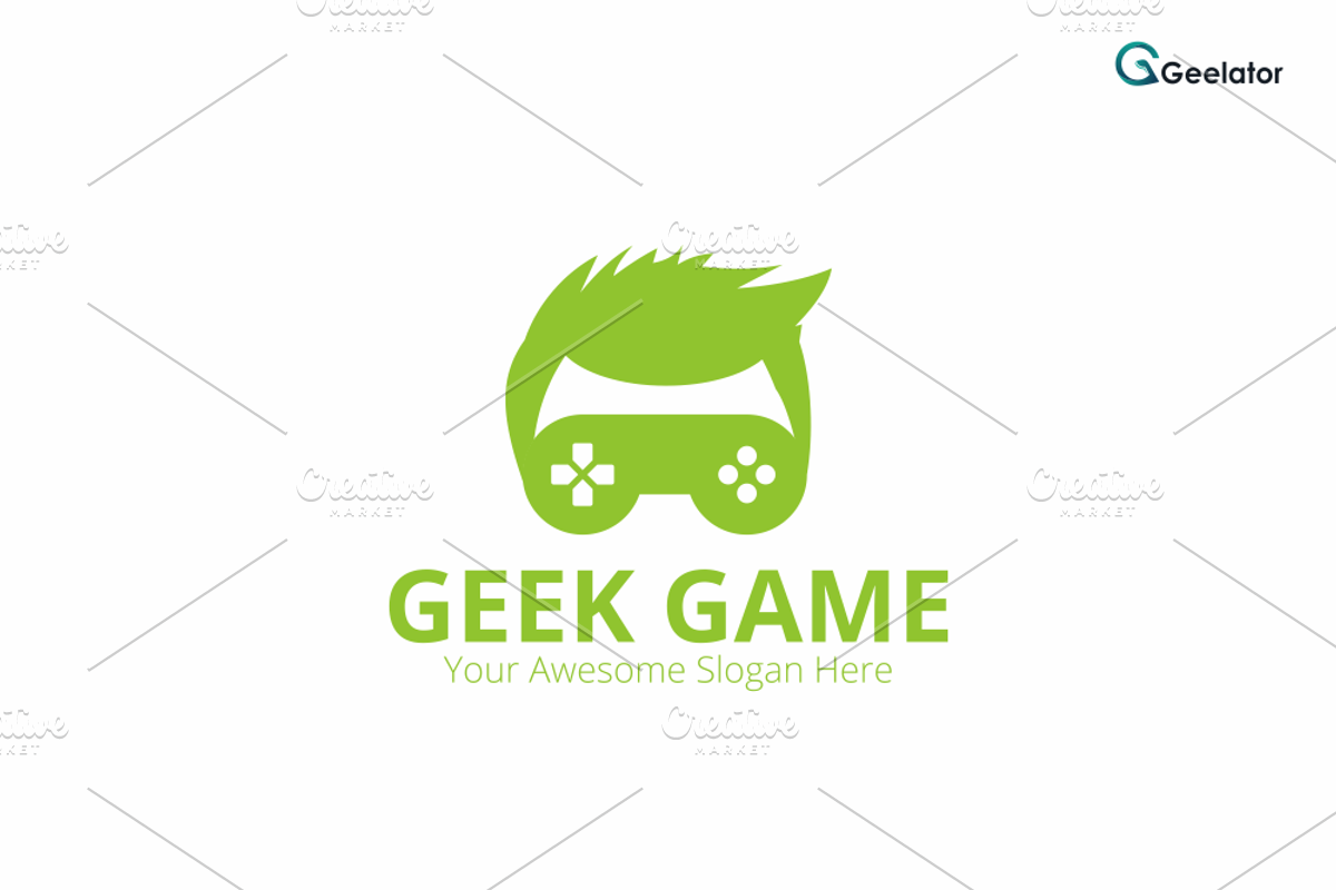 Geek Game Logo Template, a Branding & Logo Template by Geelator Studio (Photo 3 of 4)
