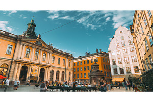 Stockholm, Sweden. Tourists People, an Architecture Photo by Our Amazing World