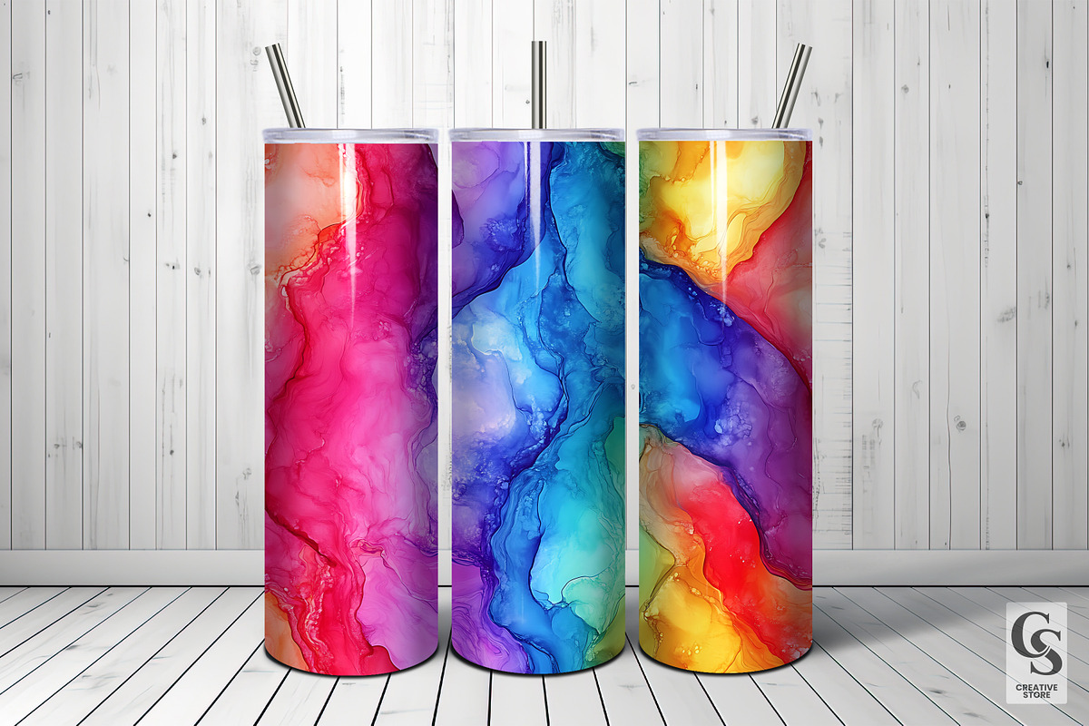 Rainbow Alcohol Ink Texture Pattern, a Pattern Graphic by Creative Store (Photo 5 of 5)