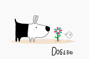 Dog & Bird Collection 1, an Animal Illustration by Irene Loal (Thumbnail 4 of 17)