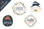 Spring & Easter Vector Set, an Animal Illustration by nordicworker (Thumbnail 3 of 5)