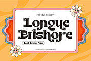 Longue Brishore - Retro Font, a Font by Flawless And Co (Thumbnail 1 of 10)