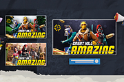 Gaming Youtube Thumbnails Pack 2, a Social Media Template by Lordsse (Thumbnail 2 of 2)