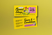 Floral Shop Promo Voucher, a Card Template by graphicook (Thumbnail 1 of 3)