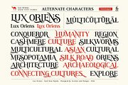 Lux Oriens - Serif Font Family, a Serif Font by Artistic & Unique (Thumbnail 7 of 15)