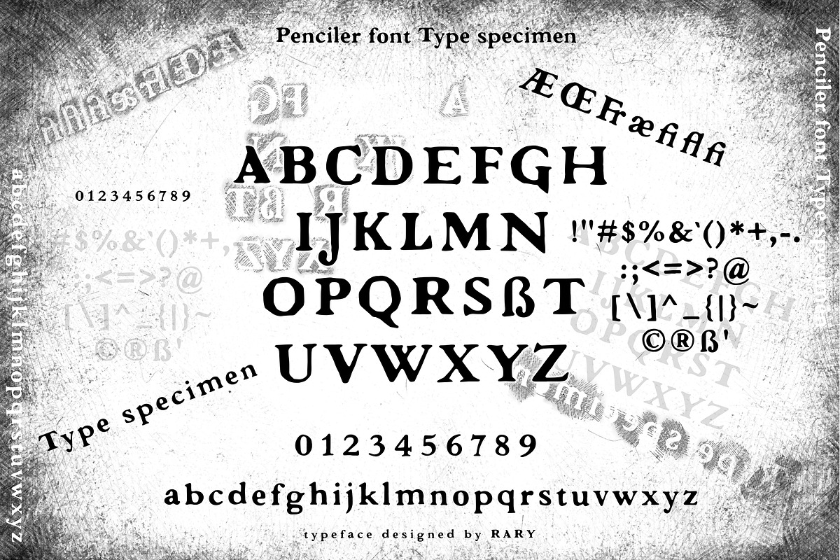 Penciler | Hand drawn font preview 5