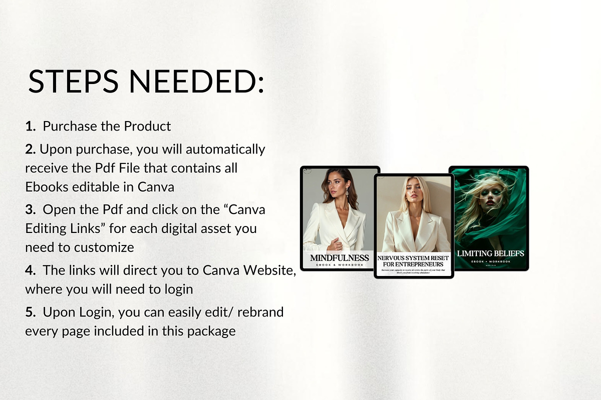 Coaching Bundle EBooks mrr plr, a Brochure Template by CopertiniStudio (Photo 9 of 10)