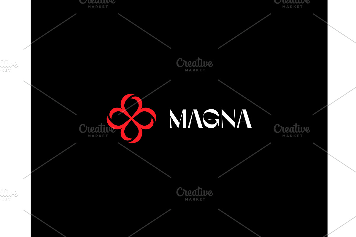 Graceful flower logo. Universal spa, an Illustration by Bureau