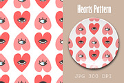 Hearts with Eye Pattern, a Pattern Graphic by fancykeith (Thumbnail 1 of 2)