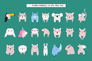 Cute Woodland Animals Vector Set, an Animal Illustration by danceyourlife (Thumbnail 13 of 15)