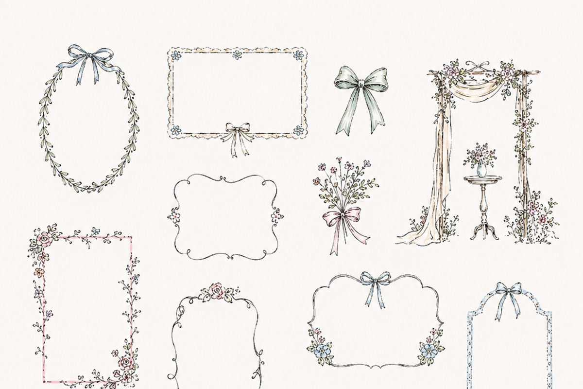 260 Wedding Cliparts, Frames, an Object Graphic by Olya Creative (Photo 9 of 13)