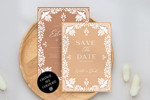 Save The Date & Wedding Invitation