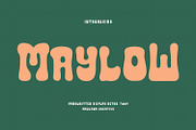 Maylow Display Font, a Handwritten Font by Maulana Creative (Thumbnail 1 of 8)
