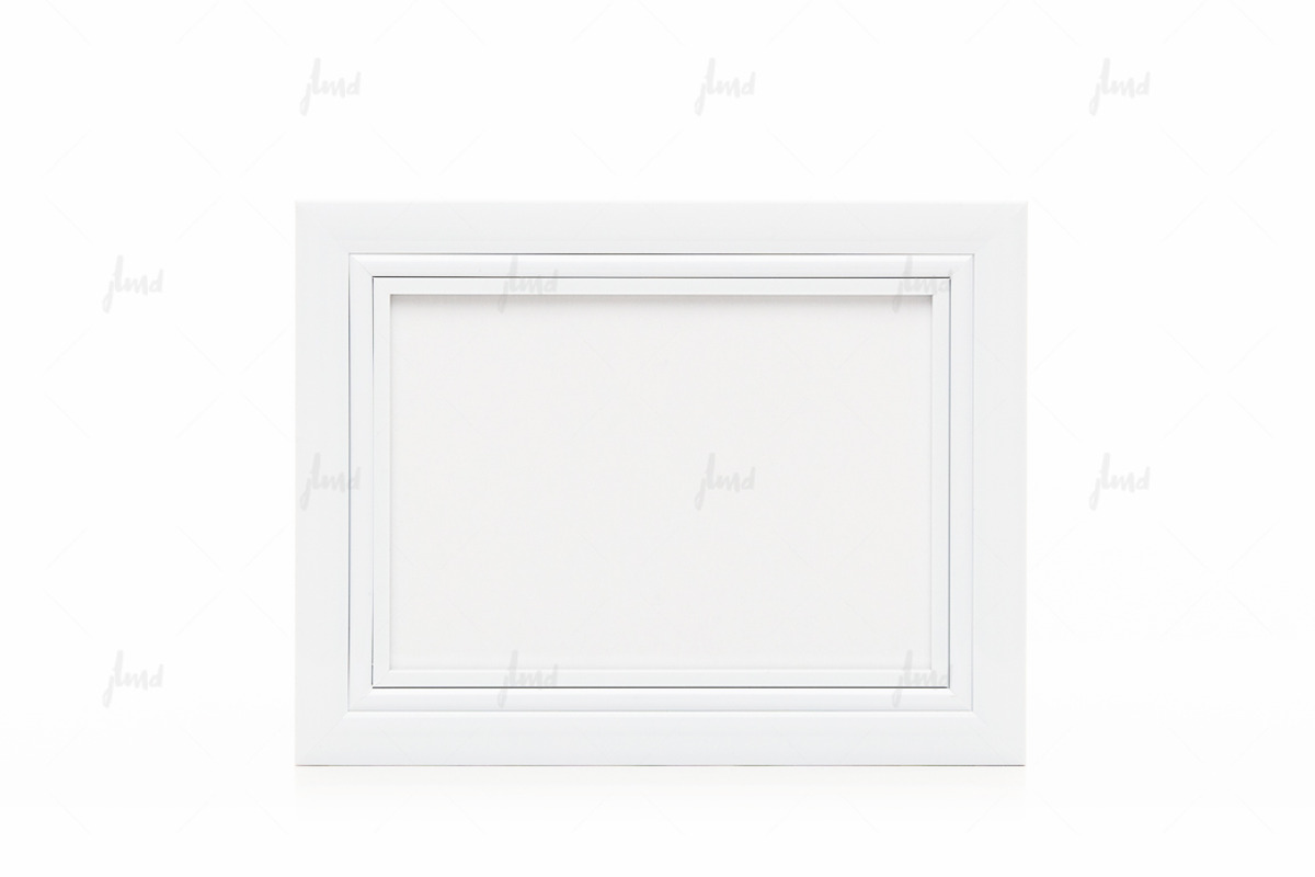 White 5x7 frame isolated mockup, a Print Template by JustLikeMyDesktop (Photo 3 of 3)