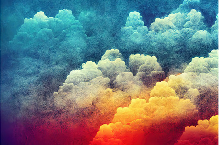 Abstract colorful smoke steam, fancy, an Abstract Photo by Sergey Kotenev
