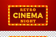 Vector Retro style light letters, a Decorative Illustration by Tashal (Thumbnail 10 of 15)