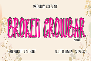 Broken Crowbar Handwritten Font