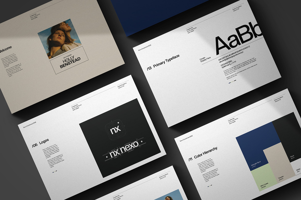 Brand Guideline Templates - CANVA, a Branding & Logo Template by evgenystudio (Photo 13 of 17)