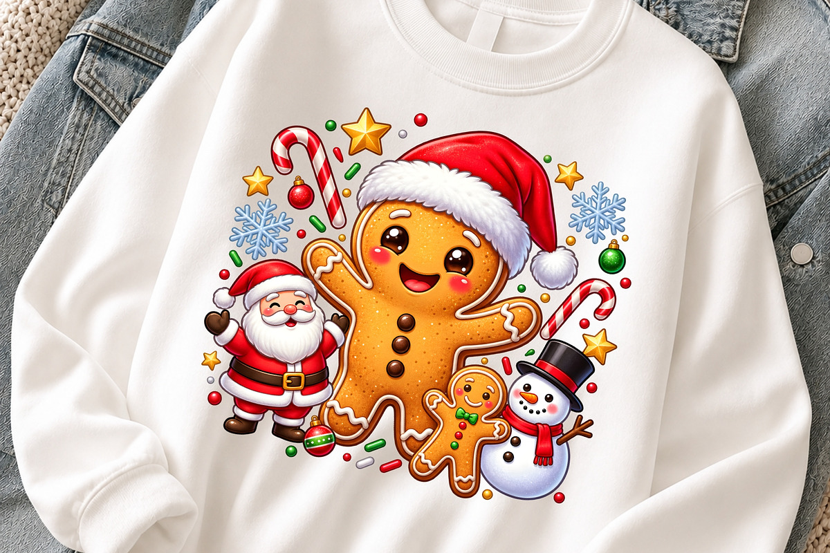 Cute Gingerbread Santa Christmas PNG, an Object Graphic by Zahyl Studio (Photo 3 of 7)