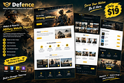 Defence - Military HTML Template, a HTML Template by Themeplaza (Thumbnail 1 of 7)