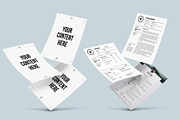 6 Floatings US Letter Mockups, an Object Graphic by Loudoun Design Co. (Thumbnail 4 of 5)