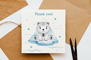 Watercolor Arctic Animals Clipart, an Illustration by LuiDesignStudio (Thumbnail 5 of 5)