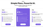 Metric AI Chatbot: Wix Studio SaaS, a Wix Template by Webstify (Thumbnail 2 of 5)