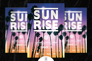 SUNRISE SUMMER Flyer Template, a Flyer Template by OVNI-TEMPLATES (Thumbnail 1 of 5)