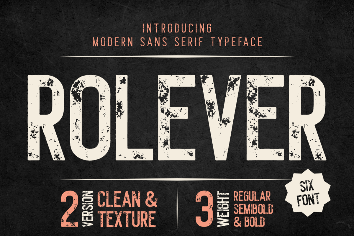 Rolever - Modern Sans Serif Font, a Font by PutraCetol Studio (Photo 1 of 12)