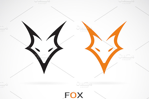 Vector Of Fox Face Design. Animals.