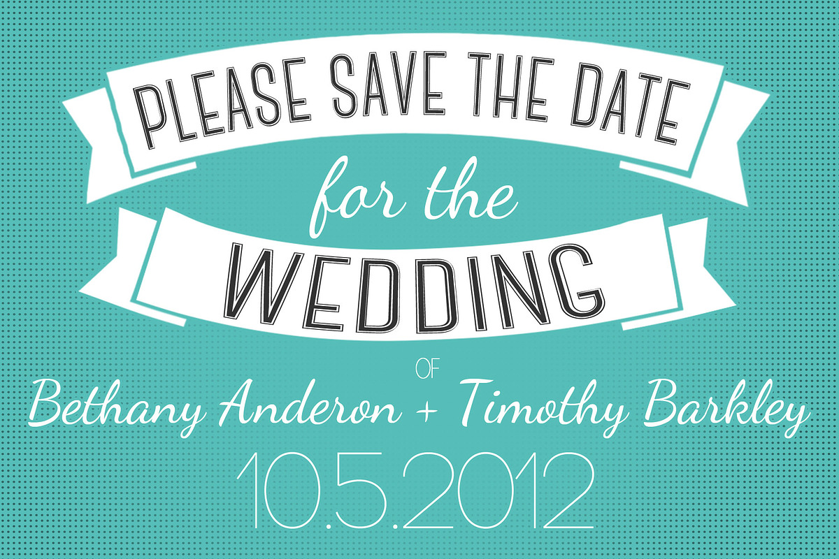 Save the Date Template, an Invitation Template by tbarkley