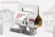 Midnight Town – Winter Line Art, a Seasonal Illustration by Mio Buono (Thumbnail 12 of 18)