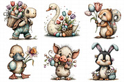 Whimsical Easter Animals Clipart, an Illustration by Daily.Designs (Thumbnail 5 of 7)