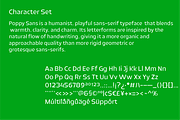 Poppy Playful Humanist Sans Serif, a Font by PeanutButter Type (Thumbnail 5 of 6)