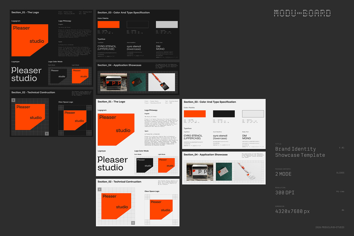 Brand Identity Showcase Template, a Branding & Logo Template by Moduclave Studio (Photo 3 of 4)