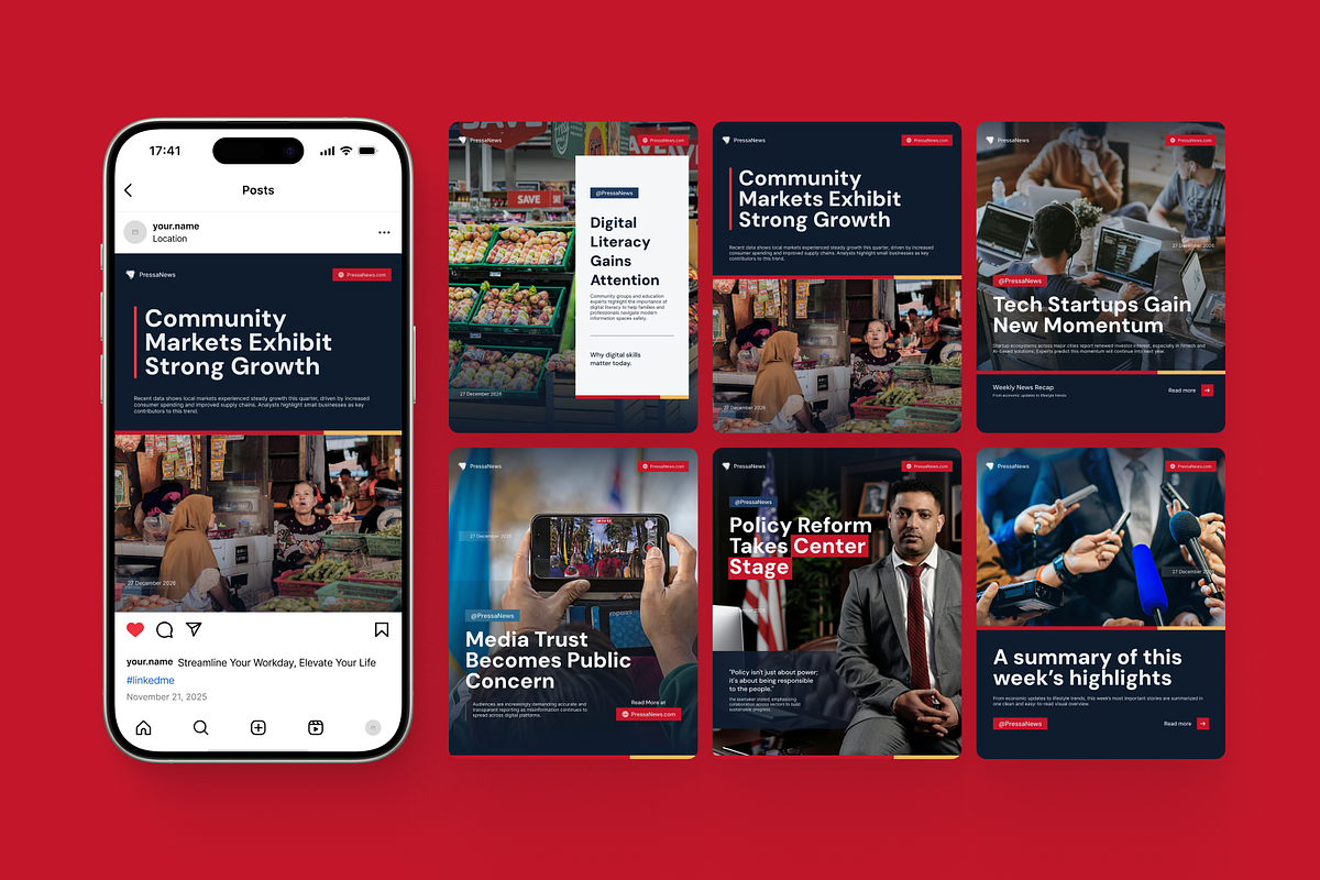 Pressa - News Media Social Media, a Social Media Template by SLAB! Design (Photo 2 of 8)