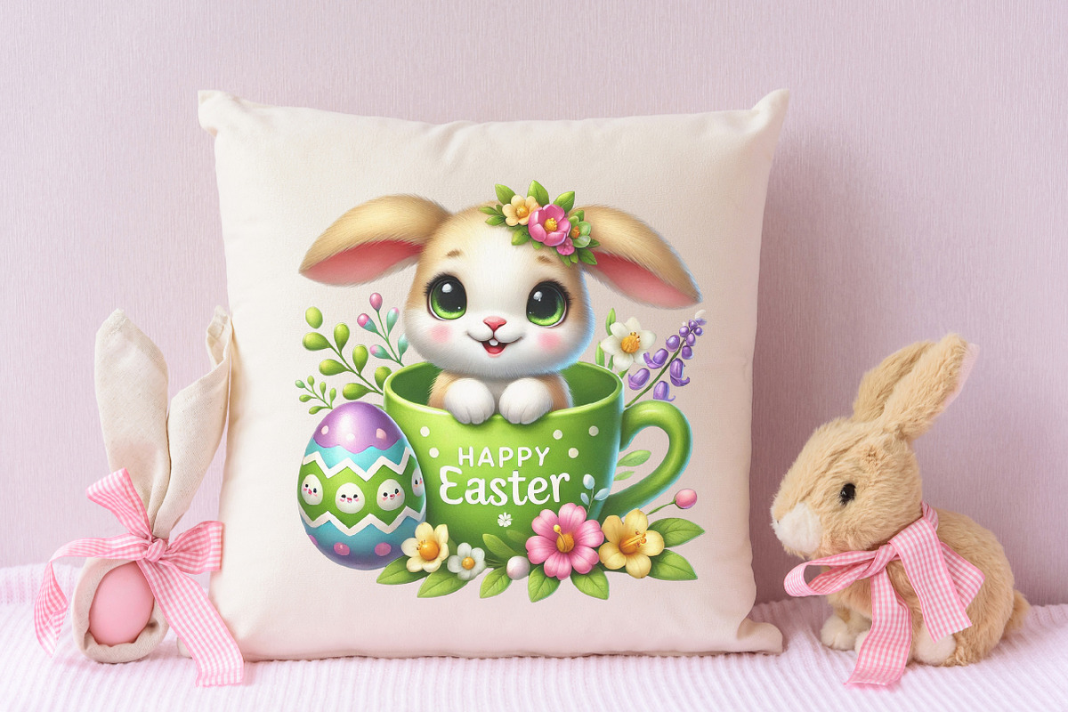 Easter bunny clipart bundle, Easter, an Illustration by RobertsArt (Photo 3 of 7)