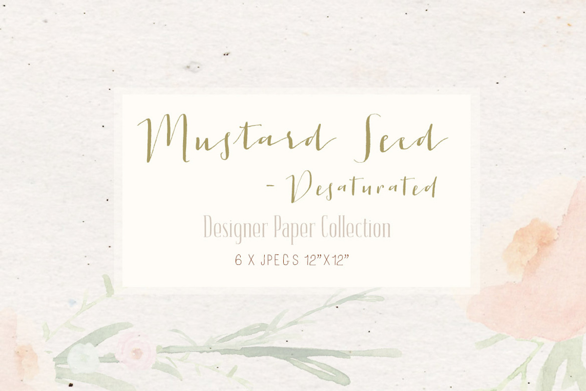 Papers - Mustard Seed Desaturated, a Pattern Graphic by Create The Cut (Photo 4 of 4)