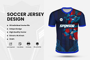 Soccer Jersey Design Template, a Sport Illustration by samsulpassive (Thumbnail 1 of 3)