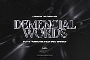 DW - FONT + CHROME EFFECT, a Blackletter Font by Lostkids (Thumbnail 1 of 6)