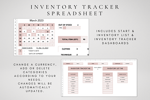 Editable Inventory Planner Excel