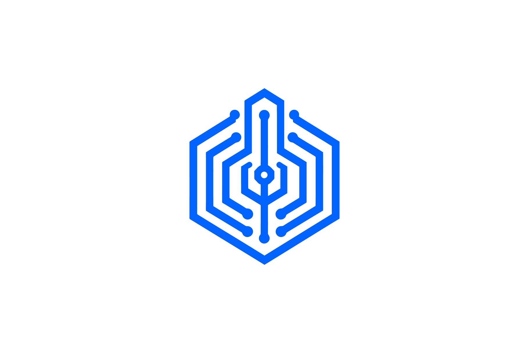 Hexagon Modern Tech Logo, a Branding & Logo Template by Vectorium Studio