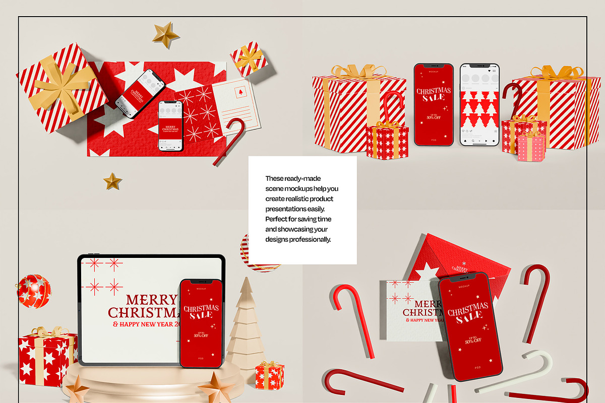 Christmas Mockup Bundle, a Packaging Mockup by Mego-studio (Photo 5 of 11)