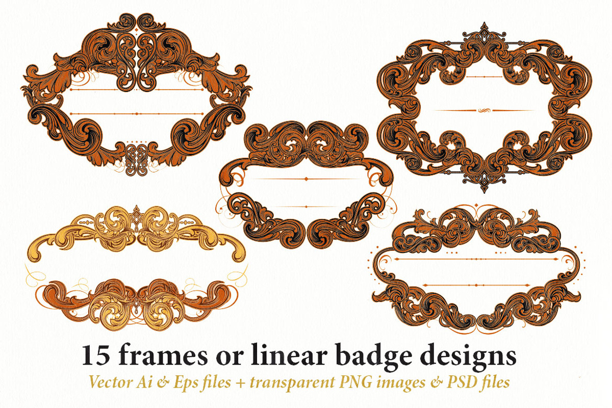 15 Frames v.11 - Victorian Ornament, a Graphic by Cruzine (Photo 5 of 7)