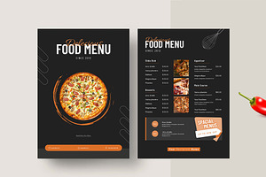 FOOD MENU, a Flyer Template by KreateTribe
