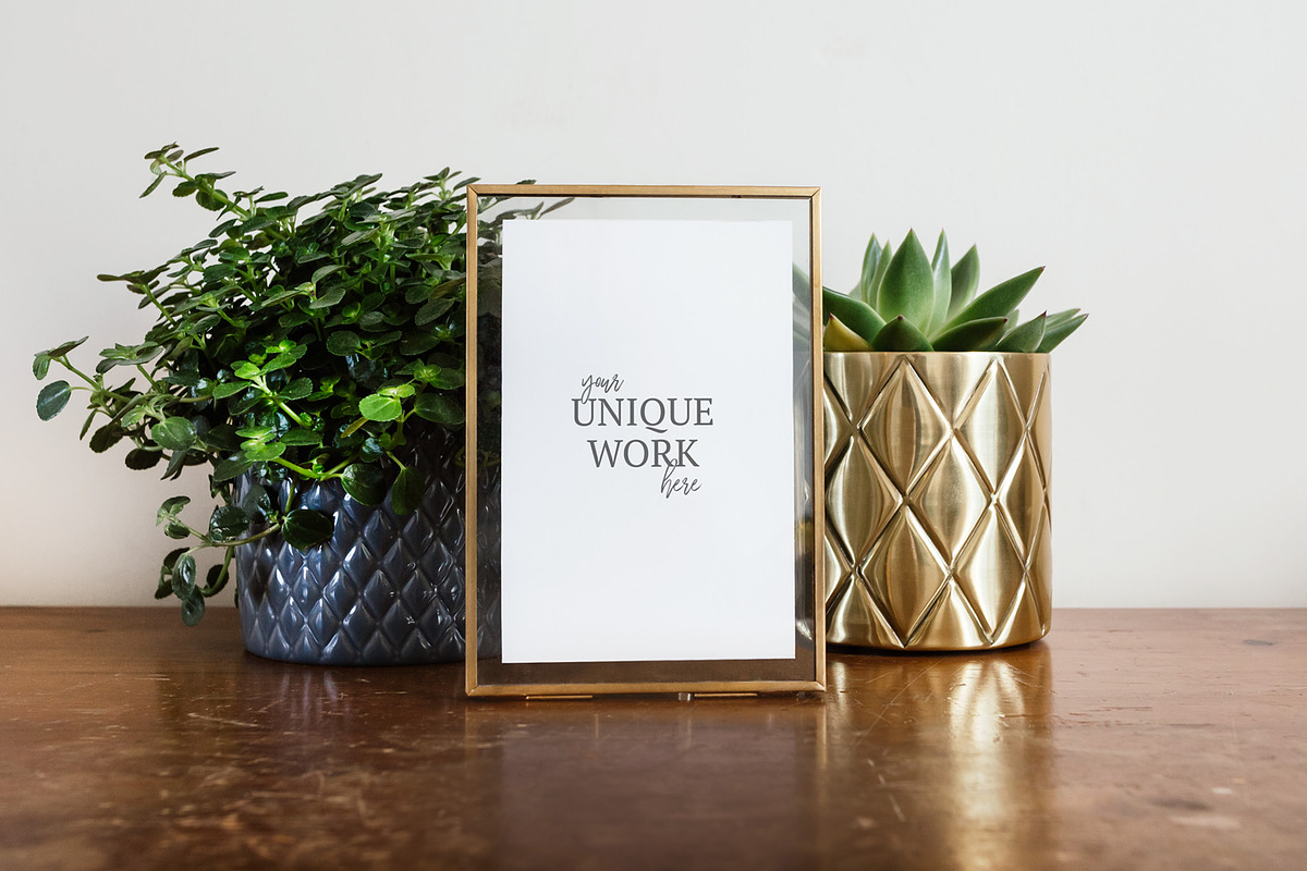 Gold Frame Mockup 3x2 Portrait#A, a Print Template by Julia Jane Creative (Photo 1 of 5)
